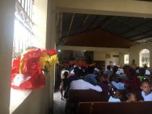 The team visiting Haitian church